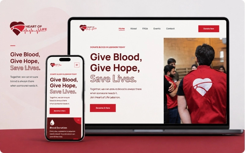 Heart of Life Lebanon: NGO Social Media Content Design